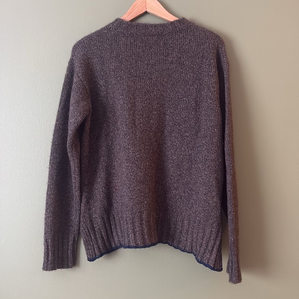 Lis Lareida 67% Yak 33% Cashmere Knit Grey Navy Side Button Sweater Sz S - Picture 8 of 8